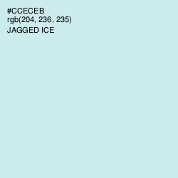 #CCECEB - Jagged Ice Color Image